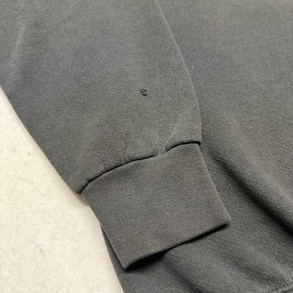 Vintage Mitchell Needham Massachusetts Sweatshirt Faded Black Boxy Fit XL 90s - Picture 4 of 9